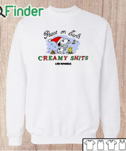 Unisex Sweatshirt Peace On Earth Creamy Shits Shirt
