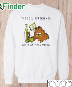 Unisex Sweatshirt The Soju Experience Party Animals Korea Shirt Garfield Cat