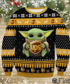 Ups Baby Yoda Ugly Christmas Sweater