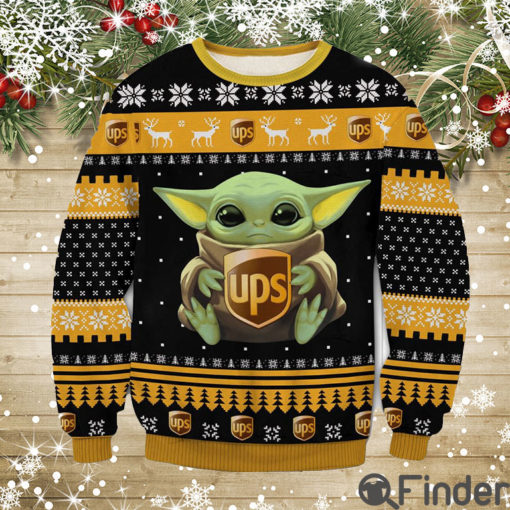 Ups Baby Yoda Ugly Christmas Sweater