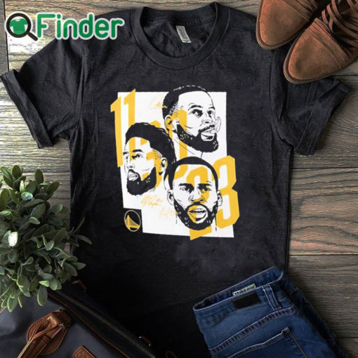 black T shirt 11 30 23 Warriors Klay Thompson Stephen Curry Draymond Green Shirt