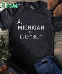 black T shirt Charles Woodson Jordan Michigan Vs Everybody Shirt