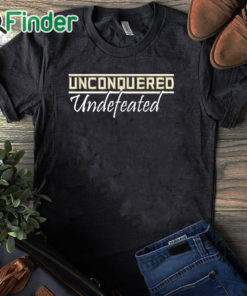 black T shirt Florida State Football Unconquered & Undefeated T Shirt