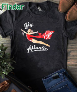 black T shirt Fly Virgin Atlantic Sweatshirt