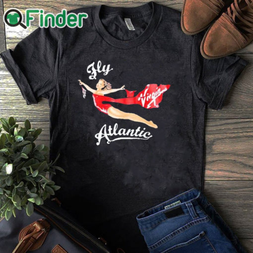 black T shirt Fly Virgin Atlantic Sweatshirt