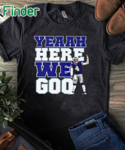 black T shirt Here We Go Dallas Cowboys Football Fan Shirt