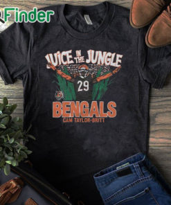 black T shirt Juice In The Jungle Bengals Cam Taylor Britt Shirt