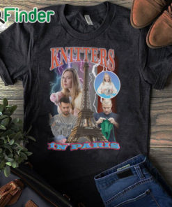 black T shirt Knitters In Paris Shirt