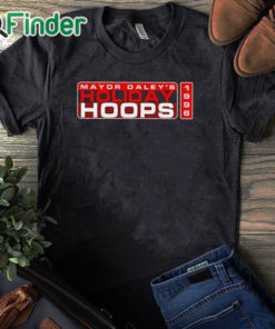 black T shirt Mayor Daley'S Holiday Hoops 1996 Shirt