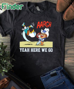 black T shirt Official Dallas Cowboys Win Eagles Yeah Here We Go Shirt