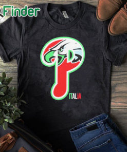 black T shirt Philadelphia Eagles Italia Shirt