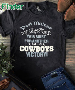 black T shirt Post Malone loves the Dallas Cowboys Unisex T shirt