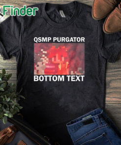 black T shirt Qsmp Purgatory Bottom Text T Shirt