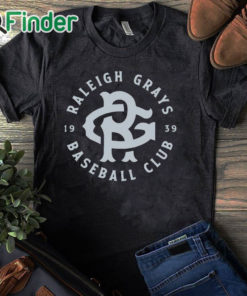 black T shirt Raleigh Grays Baseball Club Shirt