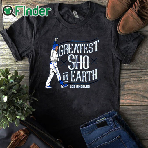 black T shirt Shohei Ohtani Dodgers Shirt