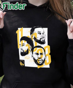 black hoodie 11 30 23 Warriors Klay Thompson Stephen Curry Draymond Green Shirt