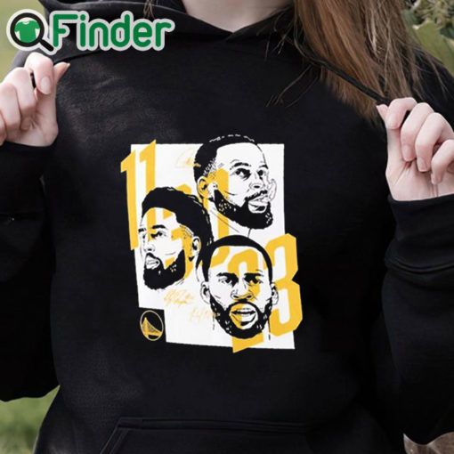 black hoodie 11 30 23 Warriors Klay Thompson Stephen Curry Draymond Green Shirt