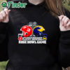 black hoodie Alabama Crimson Tide vs. Michigan Wolverines Playoff Semifinal 2024 Rose bowl game shirt