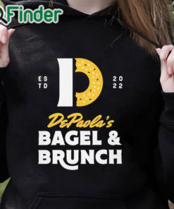 black hoodie Andrew DePaola Bagel And Brunch Shirt