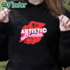 black hoodie Autistic Bimbo Shirt