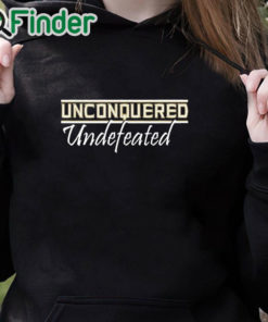 black hoodie Florida State Football Unconquered & Undefeated T Shirt