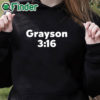 black hoodie Grayson 3 16 I Just Broke Your Hand Shirt