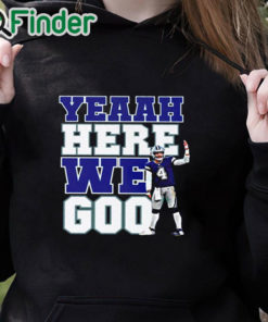 black hoodie Here We Go Dallas Cowboys Football Fan Shirt