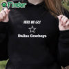 black hoodie Here We Go Shirt Yeah Here We Go Dak T Shirt Cowboys