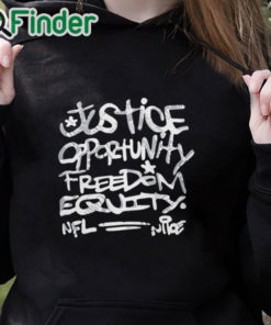 black hoodie Inspire Change Justice Opportunity Equity Freedom 2023 Shirt