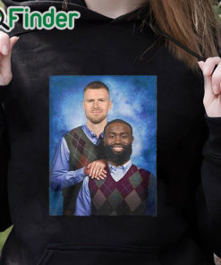 black hoodie Jaylen Brown Kristaps Porzingis Step Brothers Shirt