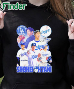 black hoodie LA Dodgers Shohei Ohtani Shirt