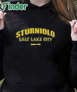 black hoodie Let’s Trip Salt Lake City Shirt