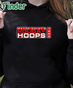black hoodie Mayor Daley'S Holiday Hoops 1996 Shirt