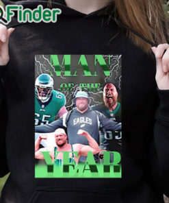 black hoodie Philadelphia Eagles Lane Johnson Man Of The Year Shirt