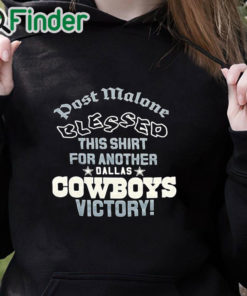 black hoodie Post Malone loves the Dallas Cowboys Unisex T shirt