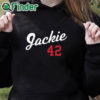 black hoodie Ryan Clark Jackie 42 Hoodie