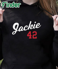 black hoodie Ryan Clark Jackie 42 Hoodie