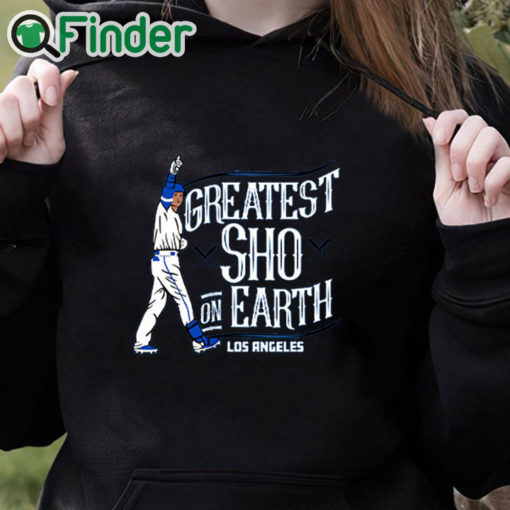 black hoodie Shohei Ohtani Dodgers Shirt