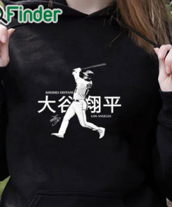 black hoodie Shohei Ohtani La Signature Series T Shirt