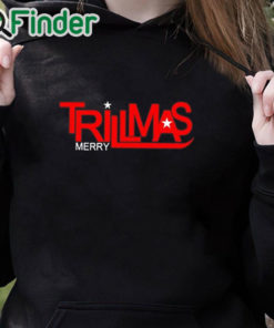 black hoodie Trillmas Merry Hoodie