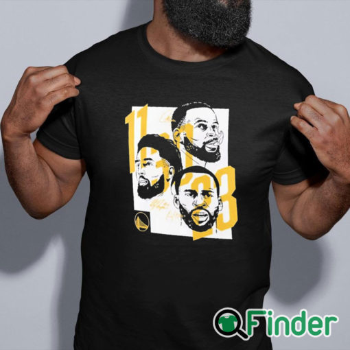 black shirt 11 30 23 Warriors Klay Thompson Stephen Curry Draymond Green Shirt