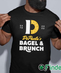 black shirt Andrew DePaola Bagel And Brunch Shirt