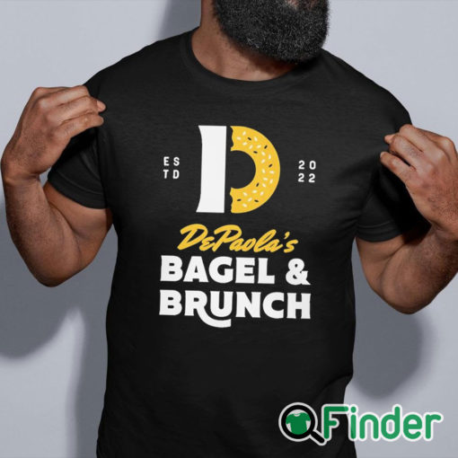 black shirt Andrew DePaola Bagel And Brunch Shirt