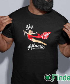 black shirt Fly Virgin Atlantic Sweatshirt