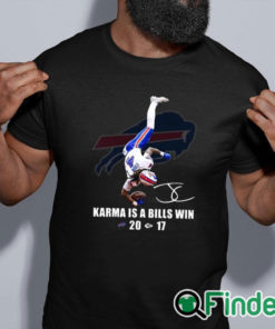 black shirt Karma Is A Bills Win Bills 20 17 Chiefs Shirt