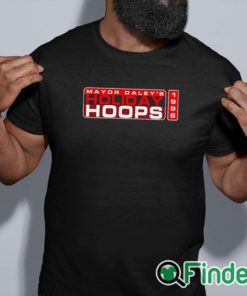 black shirt Mayor Daley'S Holiday Hoops 1996 Shirt