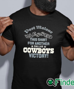 black shirt Post Malone loves the Dallas Cowboys Unisex T shirt