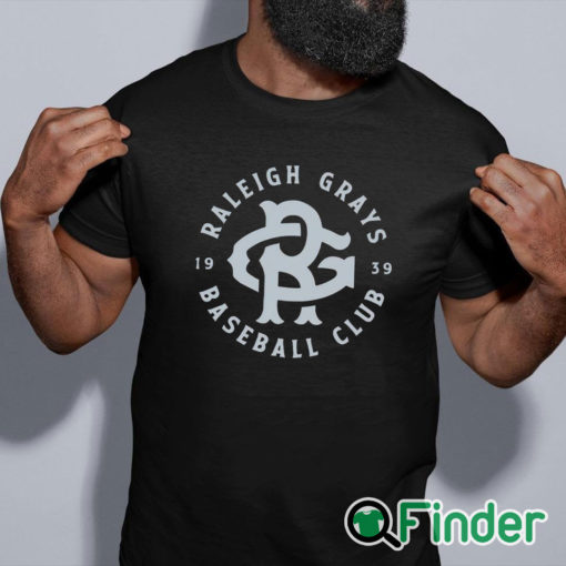 black shirt Raleigh Grays Baseball Club Shirt