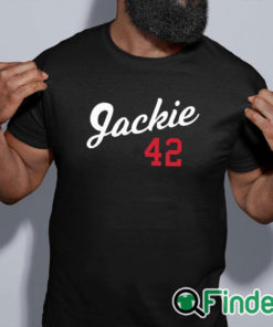 black shirt Ryan Clark Jackie 42 Hoodie