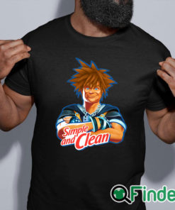 black shirt Simple And Clean Kingdom Hearts And Mr Clean Raglan